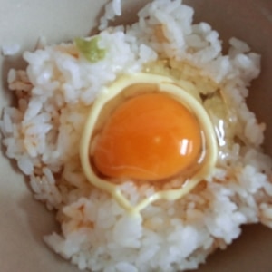 マヨネーズ入りの卵かけご飯